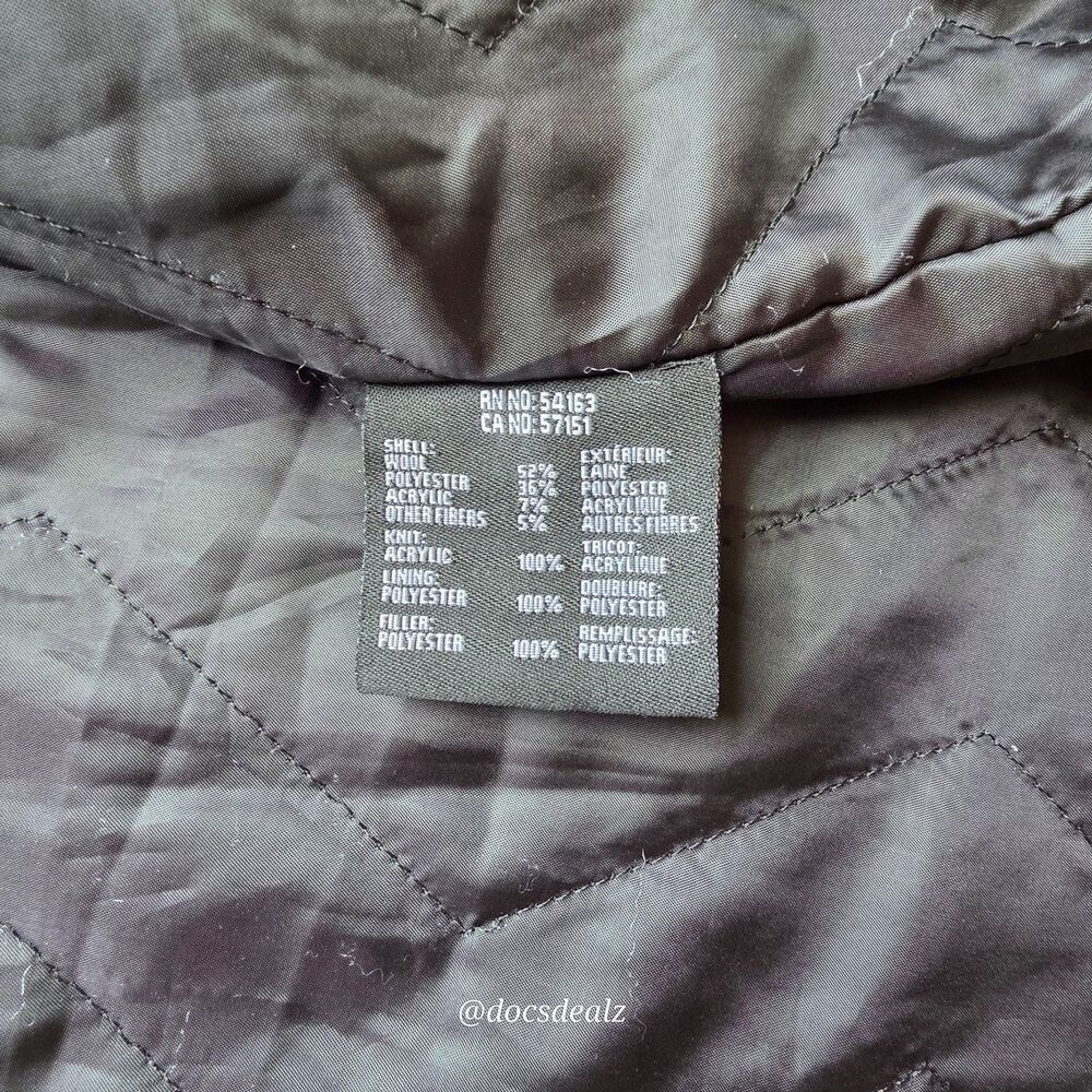 Marc New York Black Overcoat Wool Blend Men's Large - Picture 8 of 8